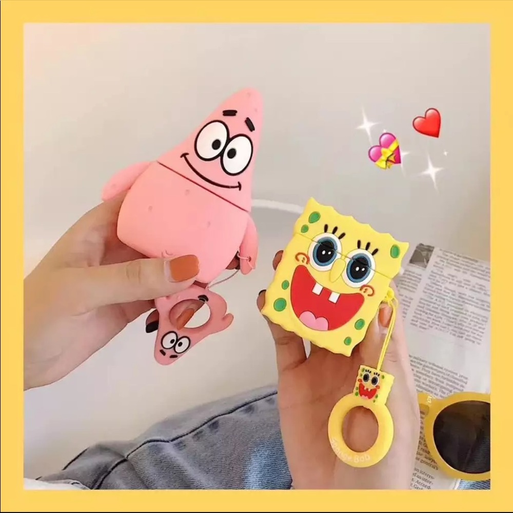 3/$30 💛 Spongebob 3D Silicone AirPods Pro 3 Case - Picture 4 of 5